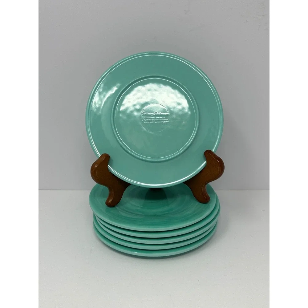 Set of 6 Tommy Bahama melamine Teal 6